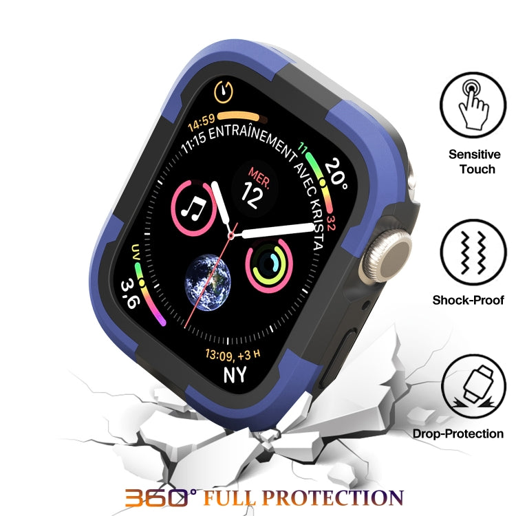 For Apple Watch Ultra 49mm Armor Frame Watch Case(Purple)