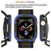 For Apple Watch Ultra 49mm Armor Frame Watch Case(Purple)
