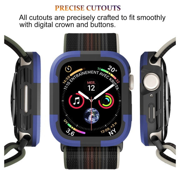 For Apple Watch Ultra 49mm Armor Frame Watch Case(Purple)