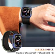 For Apple Watch Ultra 49mm Armor Frame Watch Case(Purple)