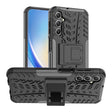 For Samsung Galaxy A24 4G Tire Texture TPU + PC Phone Case with Holder(Black) - free shipping - PMC TechLife - Order now!