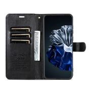 For Huawei P60 / P60 Pro AZNS Sheepskin Texture Flip Leather Phone Case(Black)