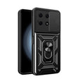 For Honor X8a 4G Sliding Camera Cover Design TPU + PC Phone Case(Black) - free shipping - PMC TechLife - Order now!