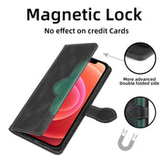 For Xiaomi Redmi Note 12 4G Global Skin Feel Magnetic Buckle Leather Phone Case(Black)