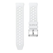 For Huawei Watch GT 2e Solid Color Round Hole Silicone Watch Band(White)