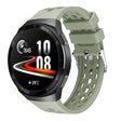 For Huawei Watch GT 2e Solid Color Round Hole Silicone Watch Band(Green) - Smart Wear by PMC TechLife | Online Shopping South Africa | PMC TechLife