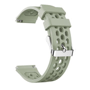 For Huawei Watch GT 2e Solid Color Round Hole Silicone Watch Band(Green)
