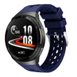 For Huawei Watch GT 2e Solid Color Round Hole Silicone Watch Band(Midnight Blue) - Smart Wear by PMC TechLife | Online Shopping South Africa | PMC TechLife