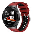 For Huawei Watch GT 2e Two Color Round Hole Silicone Watch Band(Red Balck) - Smart Wear by PMC TechLife | Online Shopping South Africa | PMC TechLife