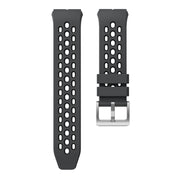 For Huawei Watch GT 2e Two Color Round Hole Silicone Watch Band(Grey Balck)