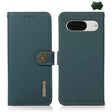 For Google Pixel 8 KHAZNEH Custer Genuine Leather RFID Phone Case(Green) - Google Cases by PMC TechLife | Online Shopping South Africa | PMC TechLife | Buy Now Pay Later Mobicred