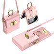 GKK Mini Backpack Plain Phone Bag + Phone Case with Ring For Samsung Galaxy Z Flip4 5G(Pink) - Galaxy Z Flip4 5G Cases by GKK | Online Shopping South Africa | PMC TechLife | Buy Now Pay Later Mobicred