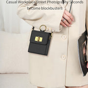 GKK Mini Backpack Plain Phone Bag + Phone Case with Ring For Samsung Galaxy Z Flip4 5G(Purple)