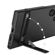 For Samsung Galaxy S23 Ultra 5G GKK Triumph Ultra Thin Full Coverage Phone Case with Stand(Green)