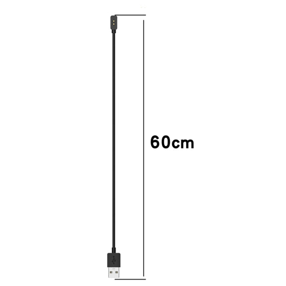 For Xiaomi Mi Band 8 Watch Magnetic Suction Charger USB Charging Cable, Length:60cm(Black)