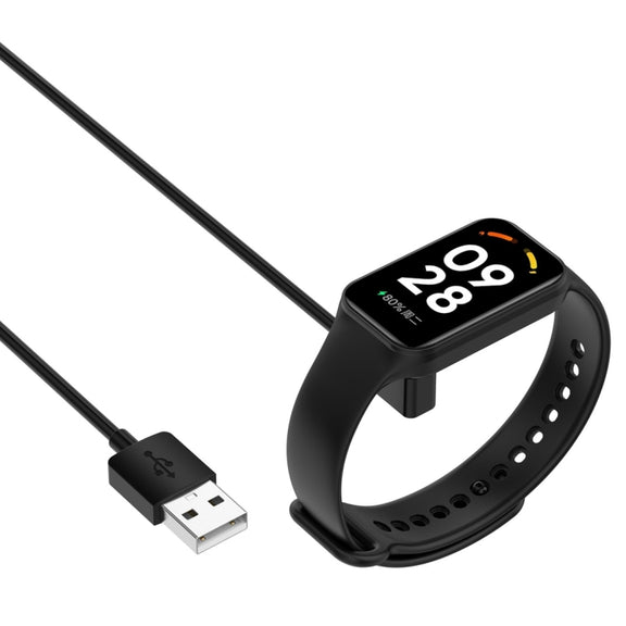 For Xiaomi Mi Band 8 Watch Magnetic Suction Charger USB Charging Cable, Length:60cm(Black)