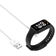 For Xiaomi Mi Band 8 Watch Magnetic Suction Charger USB Charging Cable, Length:1m(White)