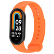 For Xiaomi Mi Band 8 Solid Color Silicone Plug Replacement Watch Band(Orange) - Smart Wear by PMC TechLife | Online Shopping South Africa | PMC TechLife