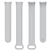 For Xiaomi Mi Band 8 Solid Color Silicone Plug Replacement Watch Band(Grey)
