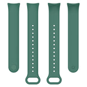 For Xiaomi Mi Band 8 Solid Color Silicone Plug Replacement Watch Band(Green)