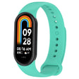 For Xiaomi Mi Band 8 Solid Color Silicone Plug Replacement Watch Band(Teal) - Smart Wear by PMC TechLife | Online Shopping South Africa | PMC TechLife