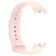 For Xiaomi Mi Band 8 Solid Color Silicone Plug Replacement Watch Band(Pink)