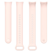 For Xiaomi Mi Band 8 Solid Color Silicone Plug Replacement Watch Band(Pink)