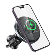 Yesido C190 15W Magsafe Magnetic Car Air Vent Wireless Charger(Black)