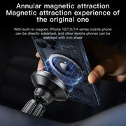 Yesido C190 15W Magsafe Magnetic Car Air Vent Wireless Charger(Black)