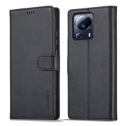 For Xiaomi 13 Lite LC.IMEEKE Calf Texture Horizontal Flip Leather Case(Black)