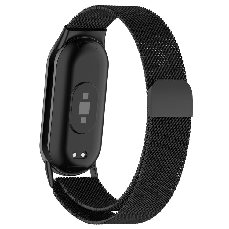 For Xiaomi Mi Band 8 Milanese Metal Watch Band(Black)