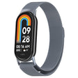 For Xiaomi Mi Band 8 Milanese Metal Watch Band(Space Grey) - Smart Wear by PMC TechLife | Online Shopping South Africa | PMC TechLife