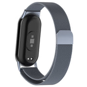 For Xiaomi Mi Band 8 Milanese Metal Watch Band(Space Grey)