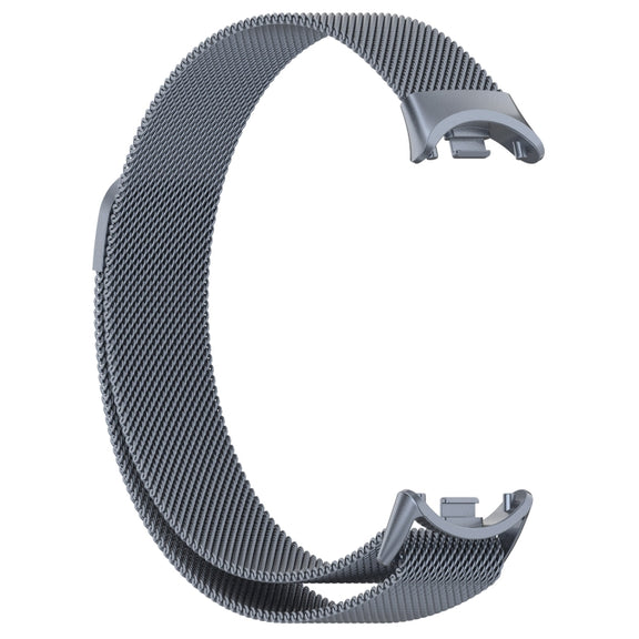 For Xiaomi Mi Band 8 Milanese Metal Watch Band(Space Grey)