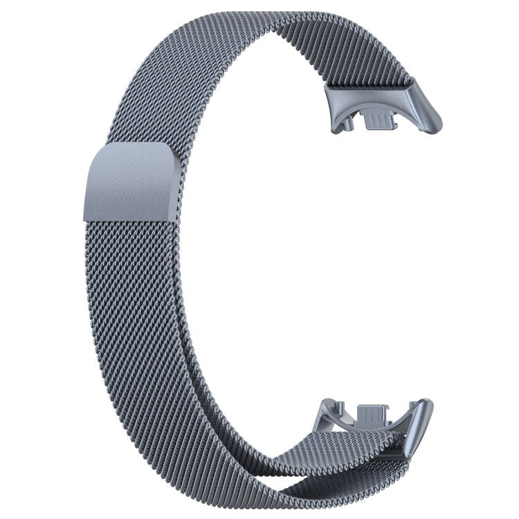 For Xiaomi Mi Band 8 Milanese Metal Watch Band(Space Grey)