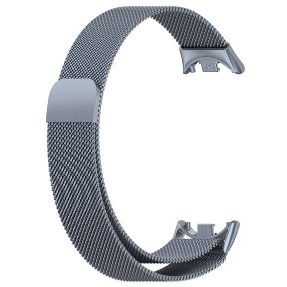For Xiaomi Mi Band 8 Milanese Metal Watch Band(Space Grey)