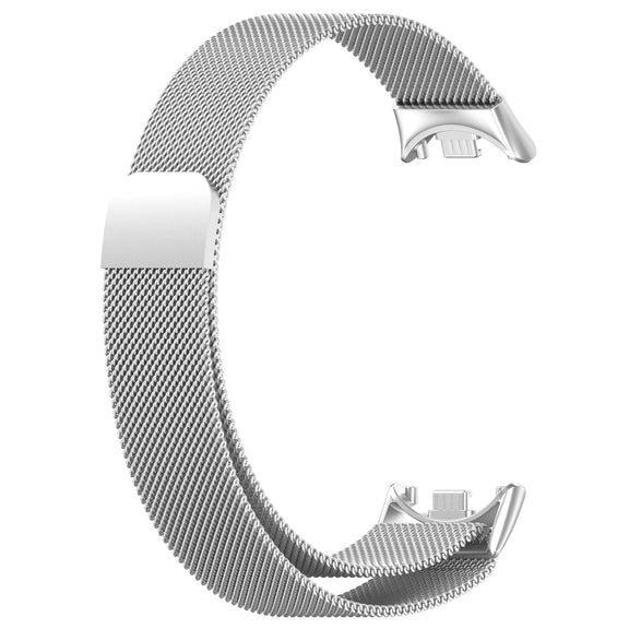 For Xiaomi Mi Band 8 Milanese Metal Watch Band(Silver)