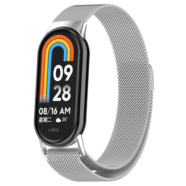 For Xiaomi Mi Band 8 Milanese Metal Watch Band(Silver)