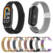 For Xiaomi Mi Band 8 Milanese Metal Watch Band(Gold)