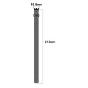 For Xiaomi Mi Band 8 Milanese Metal Watch Band(Space Grey)