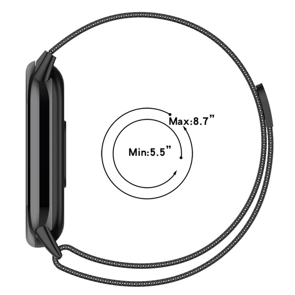 For Xiaomi Mi Band 8 Milanese Metal Watch Band(Silver)