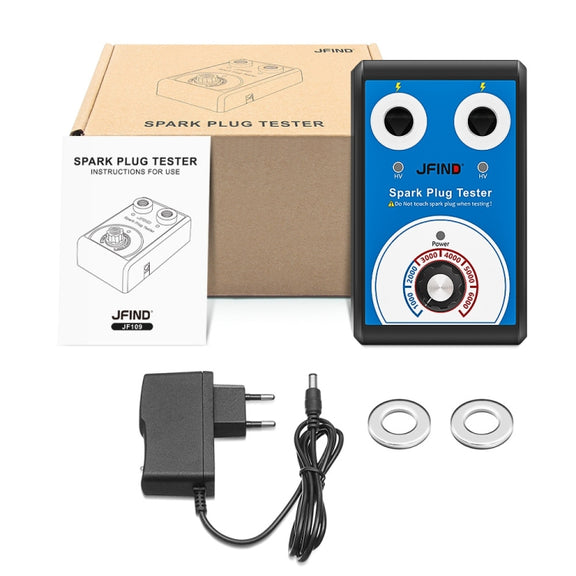 JFIND JF109 Car Double Hole Spark Plug Tester(EU Plug)