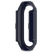 For Xiaomi Mi Band 8 PC + Tempered Glass Integrated Protective Watch Case(Ink Blue)