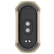 For Xiaomi Mi Band 8 PC + Tempered Glass Integrated Protective Watch Case(Ivory White)