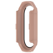 For Xiaomi Mi Band 8 PC + Tempered Glass Integrated Protective Watch Case(Pink)