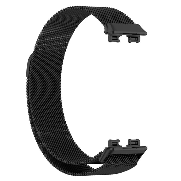 For Huawei Band 10 / 9 / 8 Milanese Metal Watch Band(Black)