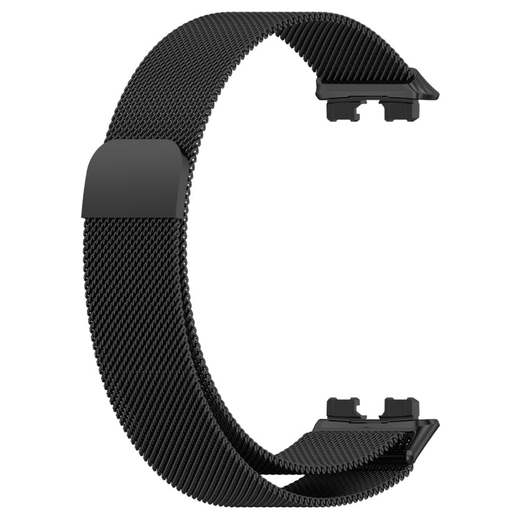 For Huawei Band 10 / 9 / 8 Milanese Metal Watch Band(Black)