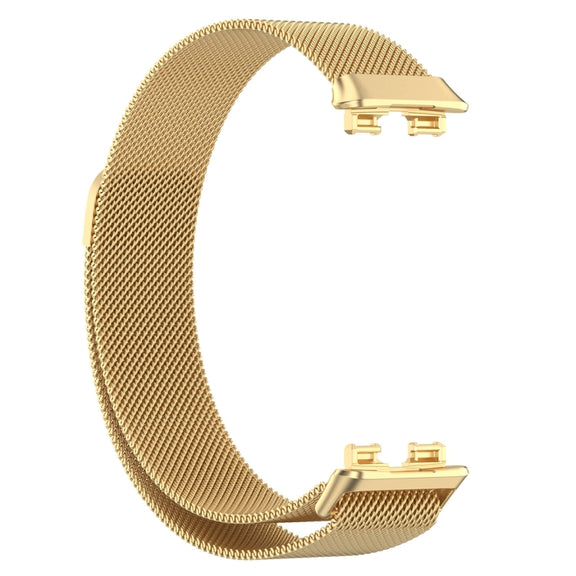 For Huawei Band 10 / 9 / 8 Milanese Metal Watch Band(Gold)