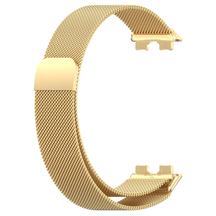 For Huawei Band 10 / 9 / 8 Milanese Metal Watch Band(Gold)