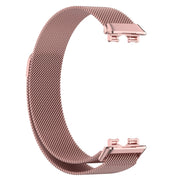 For Huawei Band 10 / 9 / 8 Milanese Metal Watch Band(Rose Pink)